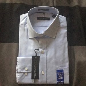 Blue Tommy Hilfiger Button Up Shirt Brand New tags